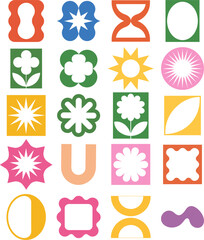 Mid-Century Modern Abstract Shape Pattern