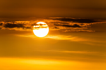 A majestic sunset video at Fuguei Cape Lighthouse in Shimen New Taipei City Taiwan. The sun sinks...