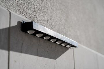 Modern solar lights with sleek design and bright illumination. Eco-friendly outdoor lighting powered by renewable solar energy for gardens, streets, or pathways.