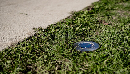 Modern solar lights with sleek design and bright illumination. Eco-friendly outdoor lighting...