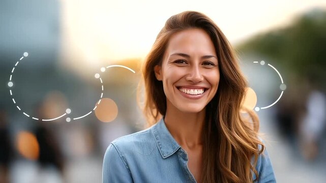 Customer experience journey crop below eyes background softly defocused inbound lead generation digital marketing journey map from interest to purchase touchpoint analysis
