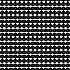 Japan traditional ethnic embroidery ornament with repeated scallops. Fish scale. Repeat scallop background. Seamless surface pattern design with scales. Ancient japanese sashiko uroko motif. Squama.