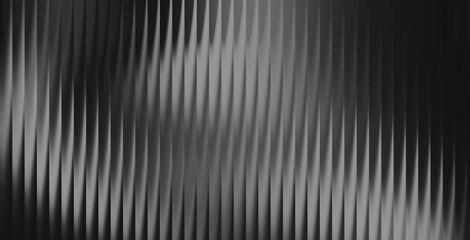 Obraz premium Black white striped gradient background with soft distortion glow