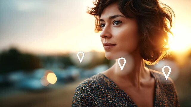 Customer experience journey crop below eyes background softly defocused inbound lead generation digital marketing journey map from interest to purchase touchpoint analysis