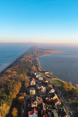 Fototapeta premium Hel Peninsula, Poland. 35-km-long sandbar peninsula in northern Poland. 