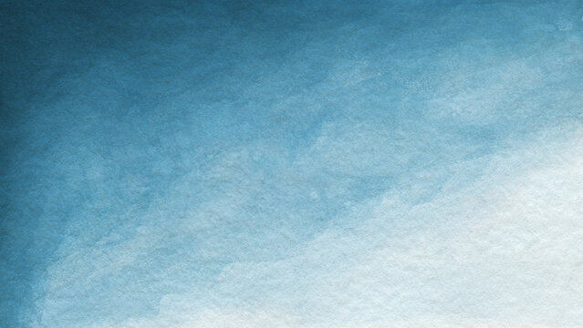 Blue azure turquoise abstract watercolor background for textures backgrounds and web banners design. Abstract  background blue colors. Watercolor painting with turquoise sea waves pattern gradient.