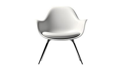 White Panton Chair, isolated PNG transparent background