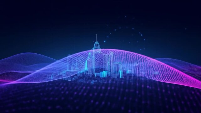 Hand interacting with a digital globe, surrounded by glowing lines and network patterns, suggesting global connectivity and technology.