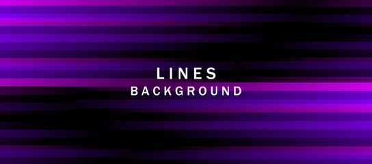 Abstract background with horizontal stripes in modern blue purple colors.