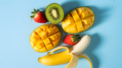 Vibrant Tropical Fruit Arrangement