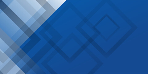 Abstract bacgkround blue and white gradient. Modern blue abstract rectangle box lines background for presentation design