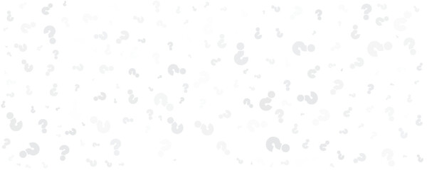 Question mark seamless pattern. Repeating interrogation patern. Hand drawn black simple icon on white sample background.