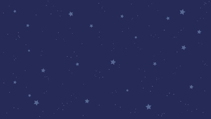 宇宙をイメージしたシンプルな星の模様の背景イラスト_16:9 © ふわぷか
