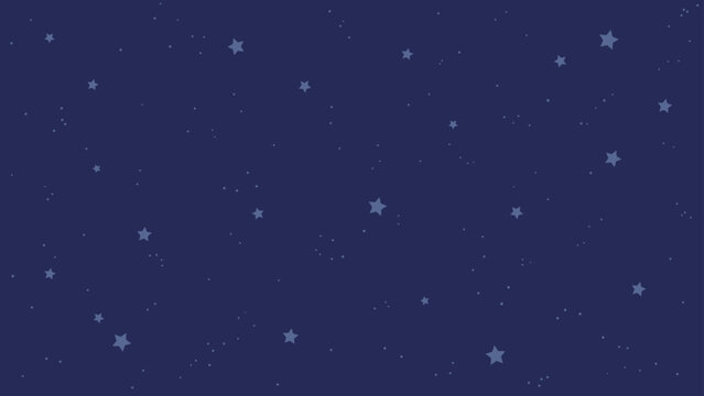 宇宙をイメージしたシンプルな星の模様の背景イラスト_16:9
