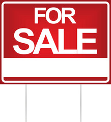 Sign for sale  notice. vector illustration