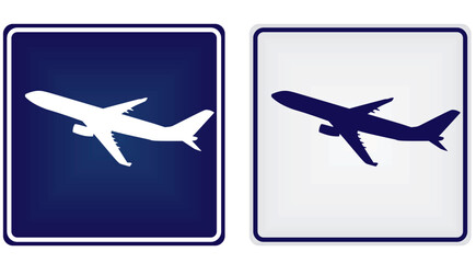 Airport isolated sign. vector illustration	