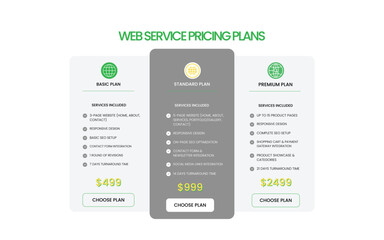  Simple Professional Web Pricing Desktop UI Prototype.eps