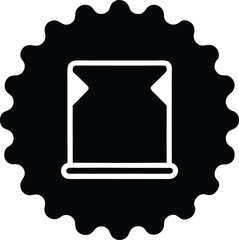 Stamp collection album silhouette vector art illustration