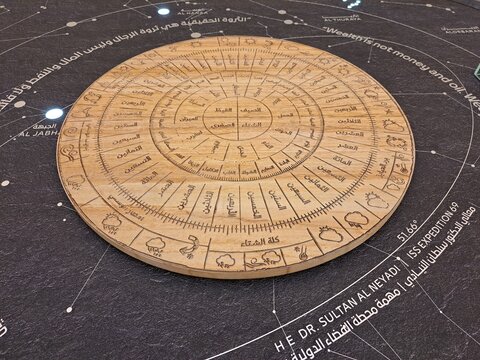 Model of an Ancient Arabic Astronomical Instrument shown in the Qasr Al Watan - UAE Presidential Palace - in Abu, Dhabi, UAE