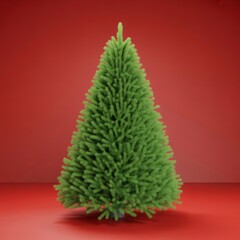 Christmas tree green festive holiday decoration seasonal ornament pine fir