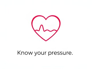 Know Your Blood Pressure: Heart and Heart Rate Icon