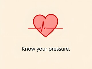 Know Your Blood Pressure: Heart and Heart Rate Icon