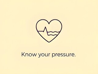 Know Your Blood Pressure: Heart and Heart Rate Icon