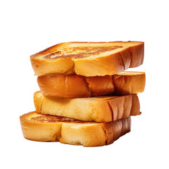 Stack of Sliced White Bread isolated on transparent background Remove png