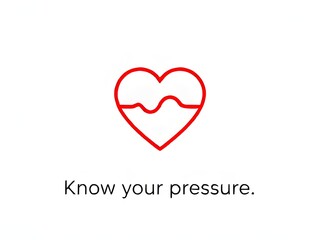 Know Your Blood Pressure: Heart and Heart Rate Icon