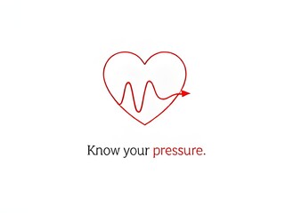 Know Your Blood Pressure: Heart and Heart Rate Icon