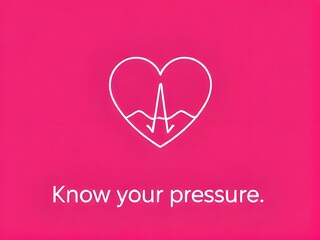 Know Your Blood Pressure: Heart and Heart Rate Icon