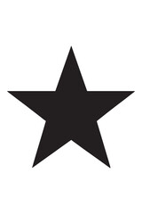 Obraz premium Elegant black star symbol for your designs, adding a touch of sophistication and style for branding, logos, and creative projects, versatile graphic element