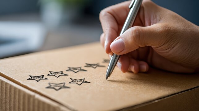 Customer Shares Feedback on Recent Courier Experience With Star Ratings and Comments Visible