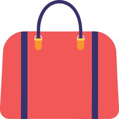 vector art of red shopping bag