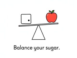 Blood Sugar Balance: Organic Apples vs. Industrial Sugar on the Scale