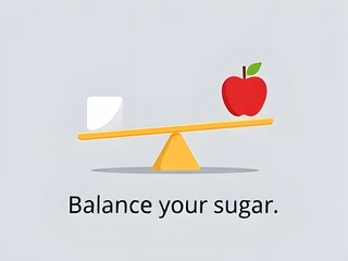 Blood Sugar Balance: Organic Apples vs. Industrial Sugar on the Scale