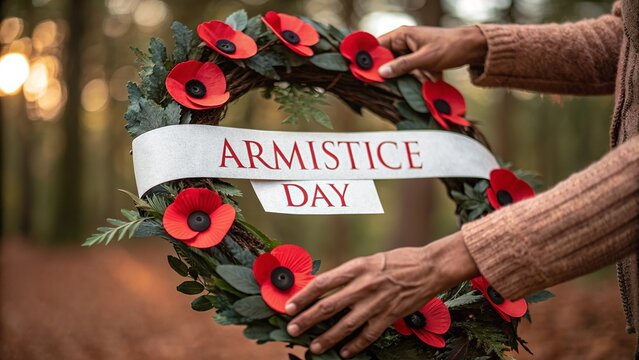 Armistice Day, Honor Respect Remembrance Tribute Courage And National Sacrifice.