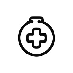 simple icon of medical and hospital public icon. 