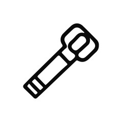 Solid black color line, medical care and hospital icon element stock