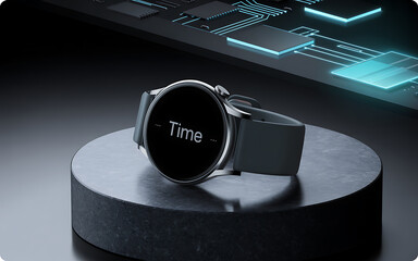 Elegant digital smartwatch design featuring time display sleek accessory for modern connected lifestyle and efficiency