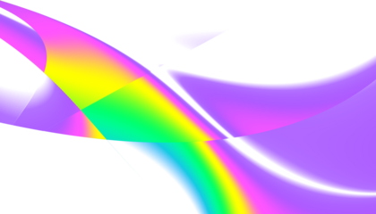 Rainbow icon. Shape arch realistic isolated on white transparent background. Colorful light and bright design element. Symbol of rain, sky