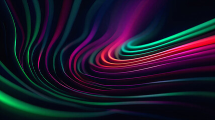 Flowing Waves of Vibrant Colors Form a Mesmerizing Abstract Design