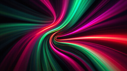 Flowing Waves of Vibrant Colors Form a Mesmerizing Abstract Design