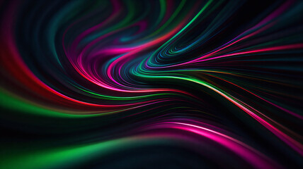 Flowing Waves of Vibrant Colors Form a Mesmerizing Abstract Design