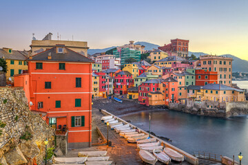 The old fishing village of  Boccadasse, Genoa, Italy 929