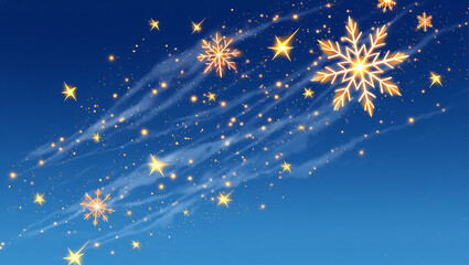 Sparkling Snowflakes and Stars Illustrating the Spirit of the International Day of Persons with Disabilities and Winter Wonder