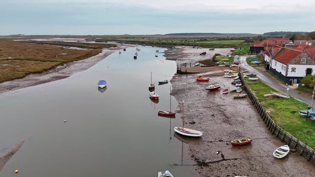 Burnham Overy Staithe aerial view