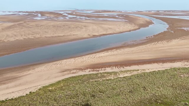 Burnham Overy Staithe beach and sand dunes