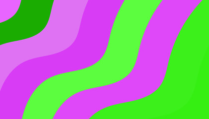 Bold Abstract Wavy Stripes Background in Green and Pink – Dynamic Artistic Texture for Visuals