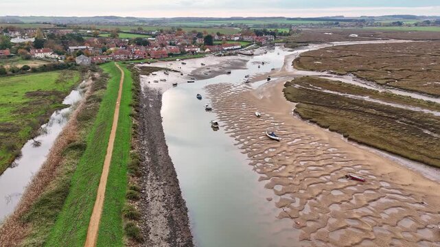 Approaching Burnham Overy Staithe